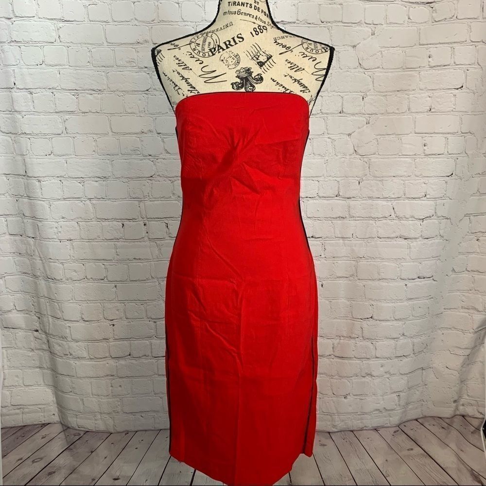Express Stretch Christmas Red Bodycon dress size 3/4